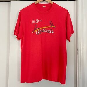 Vintage 80s Red St. Louis Cardinals T-Shirt